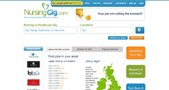 Desktop Screenshot of nursinggig.com